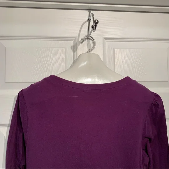 Carolyn Taylor Women Purple W/ Embroidery Top 16-18 - Picture 6 of 8